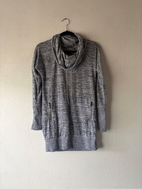 Athleta Heather Gray Cowl Neck Sweater Tunic
